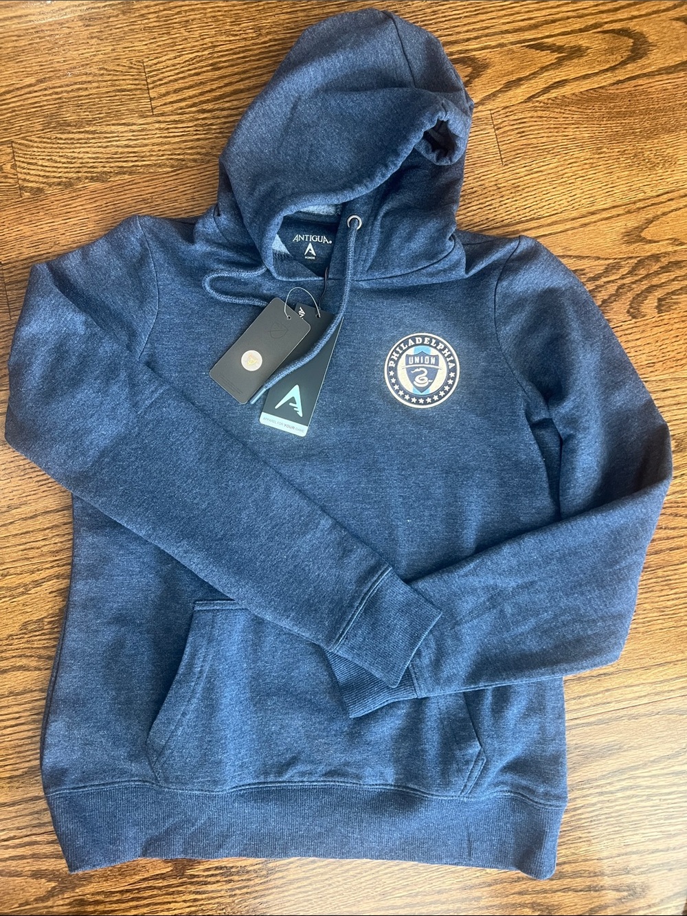 Heather Blue small Phila Union Hoodie